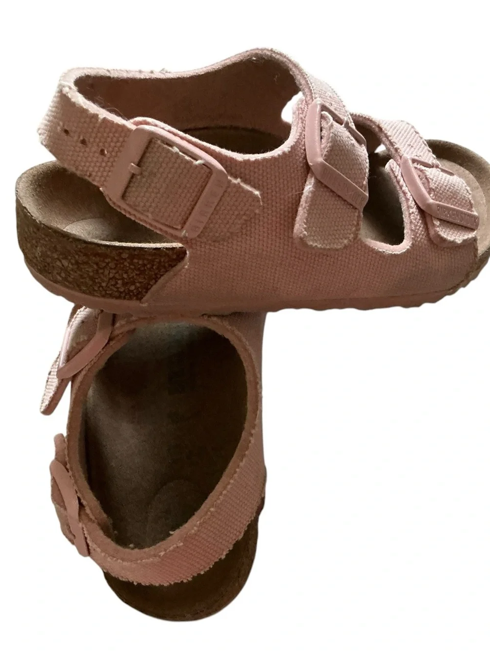 Birkenstock Milano kids girls vegan textile sandals size 30 /12 US
